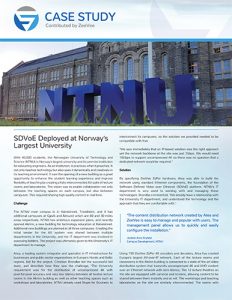 SDVoE case study - NTNU