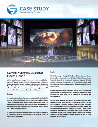 SDVoE case study - Zurich Opera House